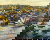 KENNETH KNOWLES (Massachusetts, b. 1968) View of Rockport Harbor from Headlands