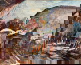 William Lester Stevens  (1888-1969)  "Charcoal Kilns"