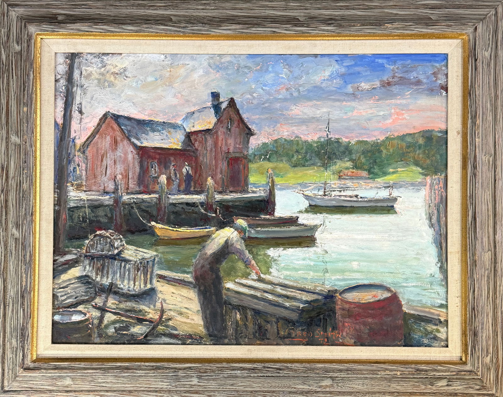 Frederick W. Smith (Born 1885) American " Shipyard" (1 of 4)