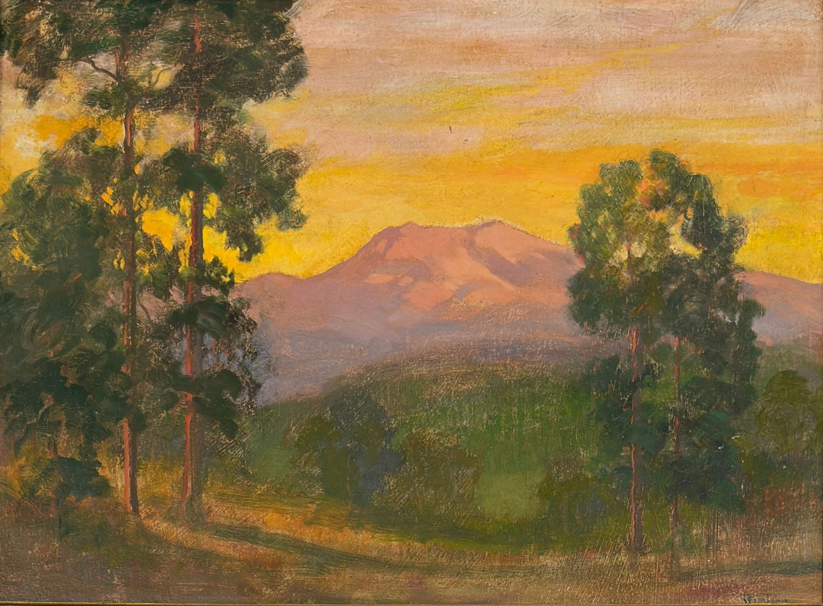 David Stirling (1887-1971) "Rainy Sunset, Estes Park" (1 of 4)