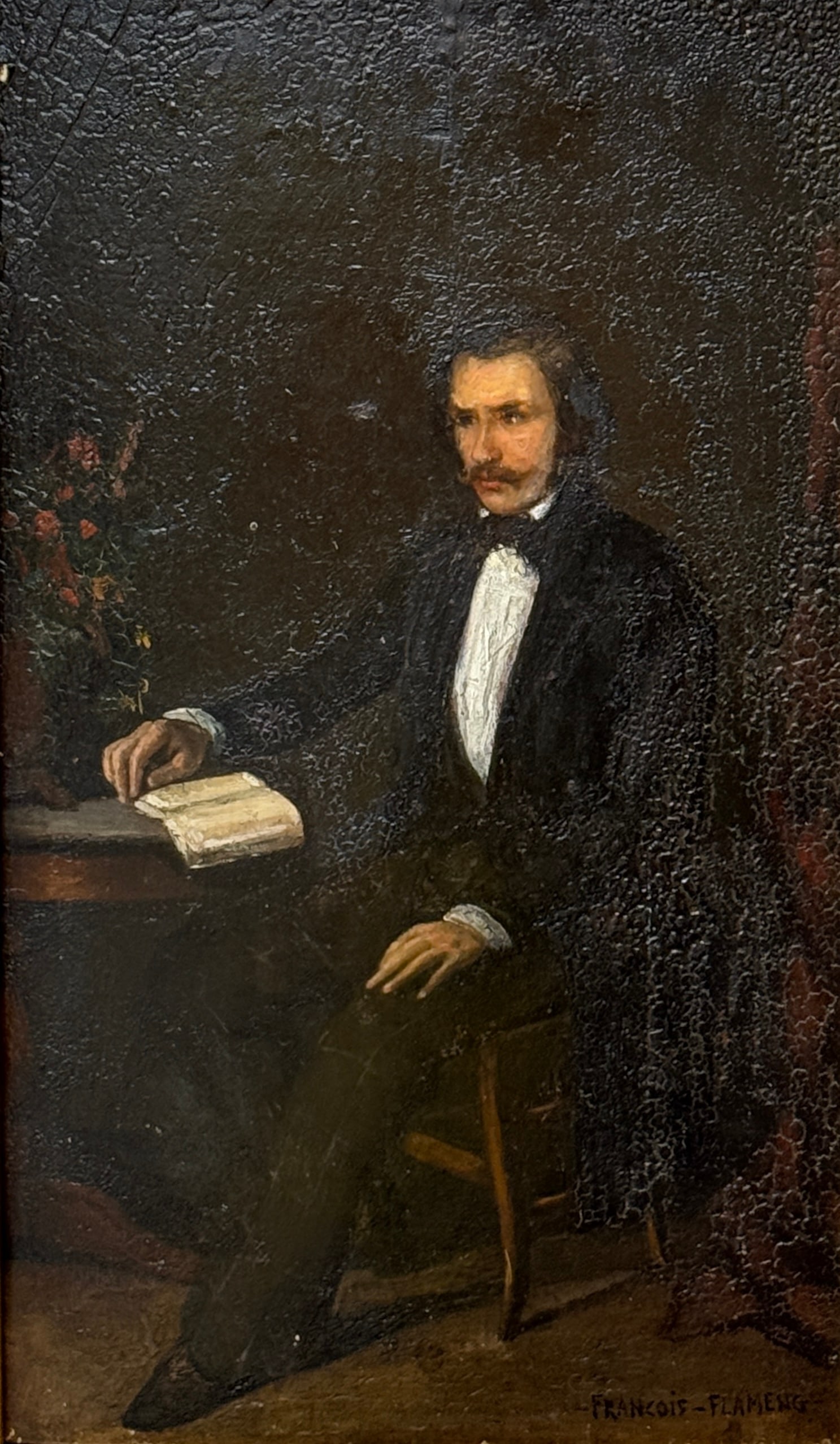 Francois Flameng (1856 - 1923) French Gentleman with Book (1 of 3)