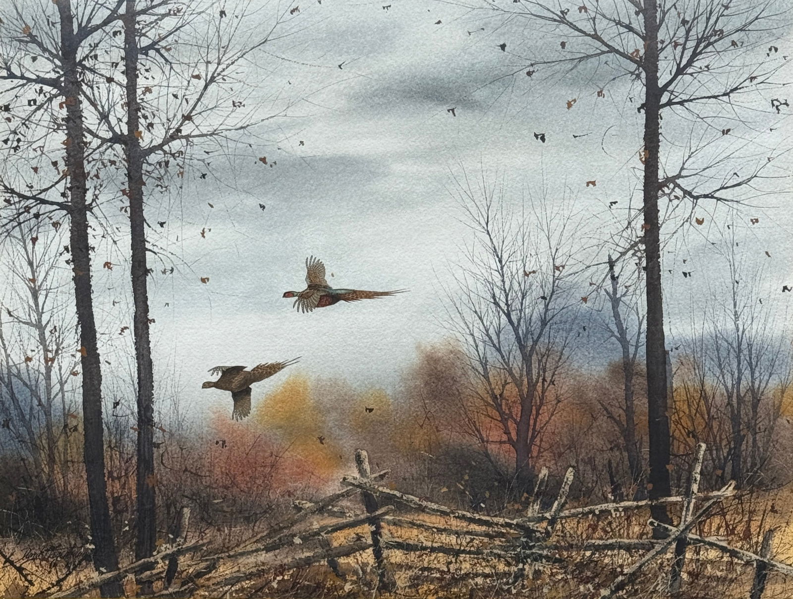 David Hagerbaumer (1921-2014) Pheasants (1 of 4)