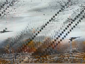 David Hagerbaumer (1921-2014) Pheasants