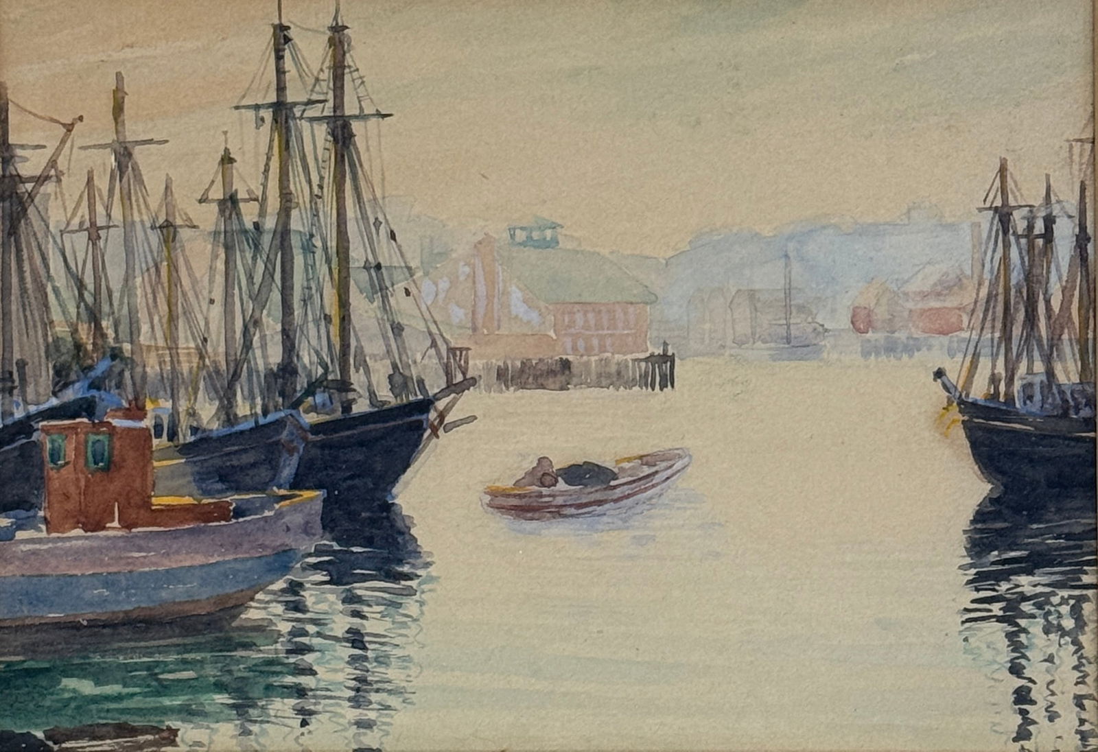 Cape Ann School (20th Century) Gloucester Harbor (1 of 3)