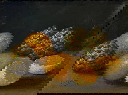 Juan Gil Garcia (1879 - 1932) Spain: Juan Gil Garcia (1879 - 1932) Oil on board, signed lower left, piece measures . Juan Gil Garcia was born in 1879 in Madrid, Spain. He emigrated to Cuba in 1899. While he studied art as a young man in