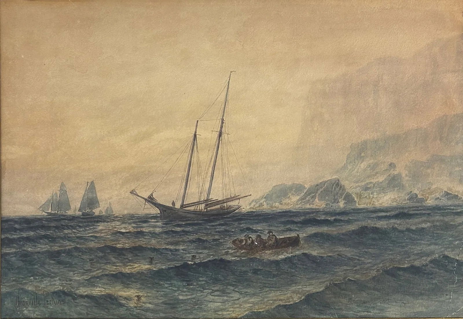 Granville Perkins (1830–1895) Maritime Scene (1 of 3)