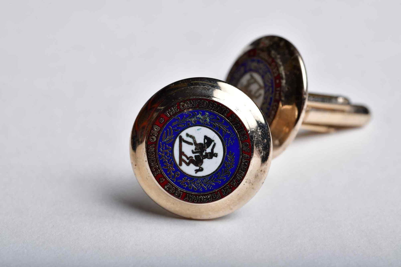 Vintage Signed Ben Silver Charleston S.C. 1/20 14k GF Cufflinks (1 of 7)