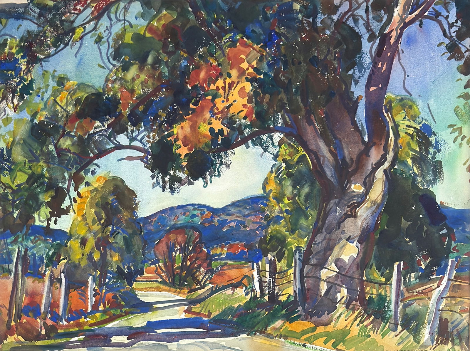 William Lester Stevens (1888-1969) Country Road in Autumn (1 of 3)