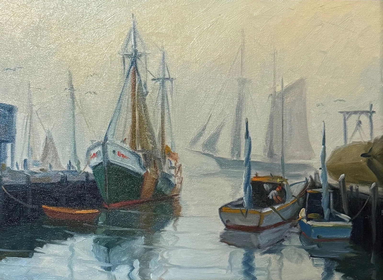 Charles Stepule (1911 - 2006) "Gloucester Scene" (1 of 3)