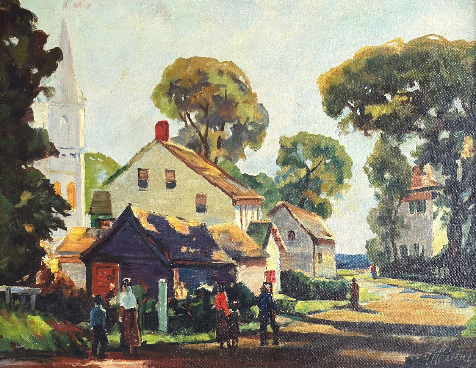 Anthony Thieme (1888-1954) "Afternoon, Rockport Mass." (1 of 4)