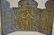 ANTIQUE IMPERIAL RUSSIAN BRONZE ENAMEL ICON TRIPTYCH - 2