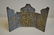 ANTIQUE IMPERIAL RUSSIAN BRONZE ENAMEL ICON TRIPTYCH - 9