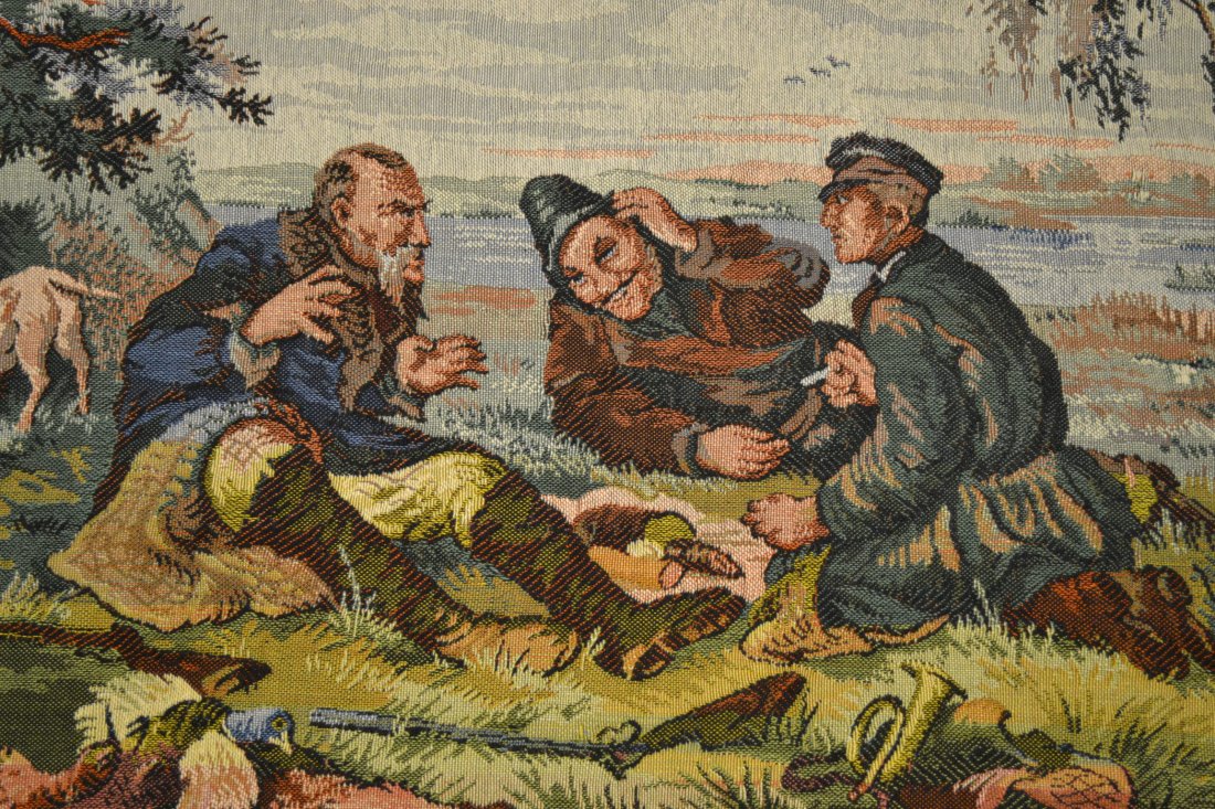 RARE USSR SOVIET RUSSIAN GOBELIN TAPESTRY WALL RUG: RARE USSR SOVIET RUSSIAN GOBELIN TAPESTRY WALL RUG .