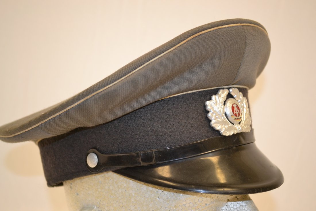 VINTAGE EAST GERMAN ARMY VISOR CAP DDR COLD WAR: VINTAGE EAST GERMAN ARMY VISOR CAP DDR . COLD WAR ERA. SIZE ABOUT 57