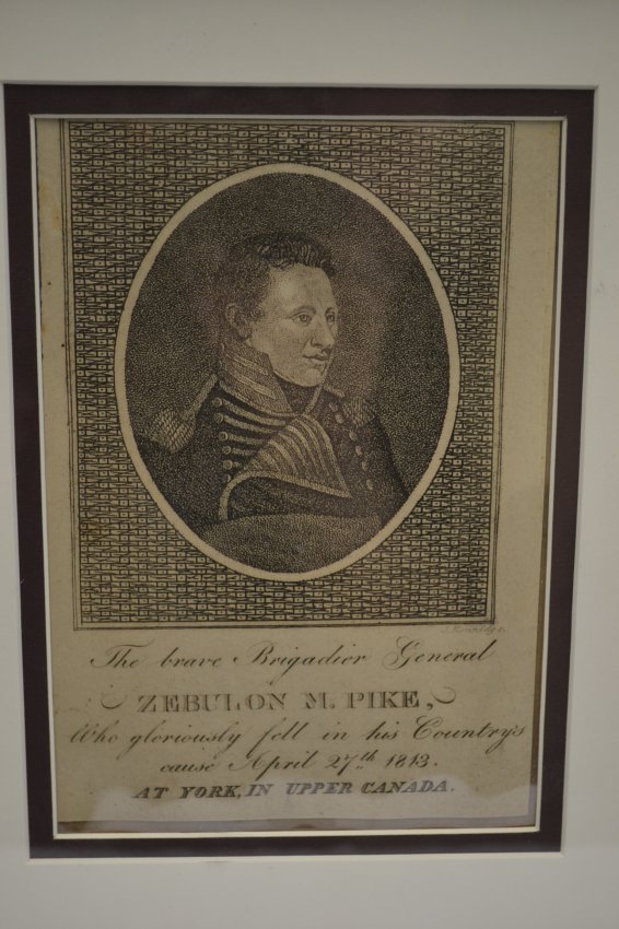 AMERICAN 1812 WAR GENERAL ZEBULON M. PIKE ENGRAVING: AMERICAN 1812 WAR GENERAL ZEBULON M. PIKE ENGRAVING . FRAMED. Zebulon Montgomery Pike (January 5, 1779 ? April 27, 1813) was an American brigadier general and explorer for whom Pikes Peak in Colorado 