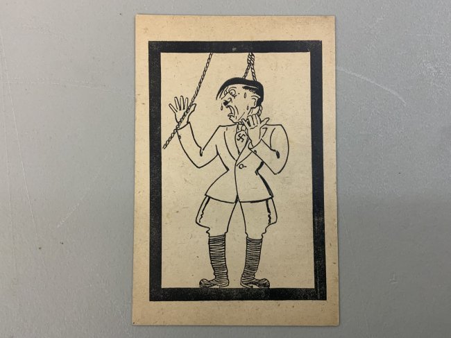 WWII 1944 ANTI HITLER ANTI NAZI POST CARD: WWII 1944 ANTI HITLER ANTI NAZI POST CARD