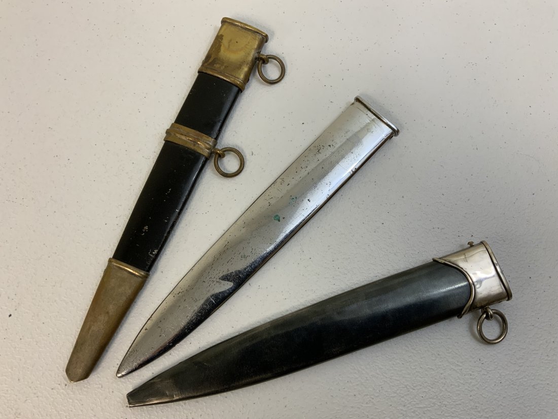 WWII GERMAN DAGGER PARTS SCABBARD LOT: WWII GERMAN DAGGER PARTS SCABBARD LOT .