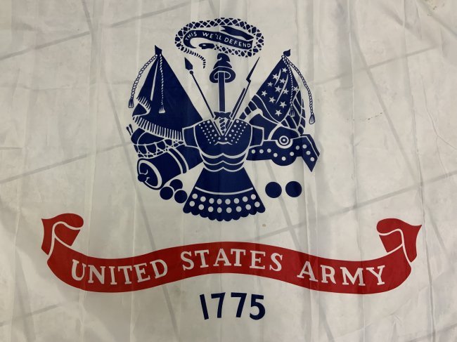 UNITED STATES ARMY FLAG: UNITED STATES ARMY FLAG . USED CONDITION . 3X5 FT.