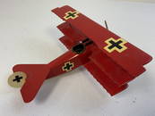 THE RED BARONS FOKKER DR.1. TRIPLANE DISPLAY MODEL