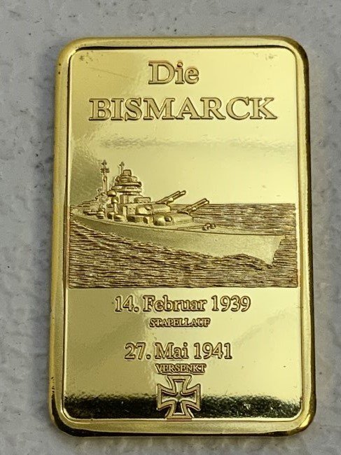 RMS TITANIC DUAL Metal Silver & 24ct Gold Commemorative In Case. Ocean - Foto 2