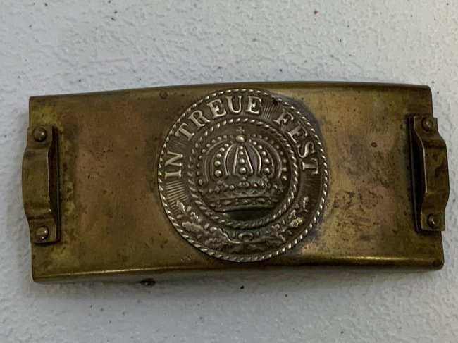IMPERIAL GERMANY BAVARIA TELEGRAPH UNIT BRASS BELT BUCKLE: IMPERIAL GERMANY BAVARIA TELEGRAPH UNIT BRASS BELT BUCKLE . VERY RARE . GREAT CONDITION.