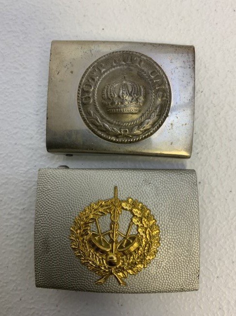 GERMANY LOT OF 2 BELT BUCKLES: GERMANY LOT OF 2 BELT BUCKLES