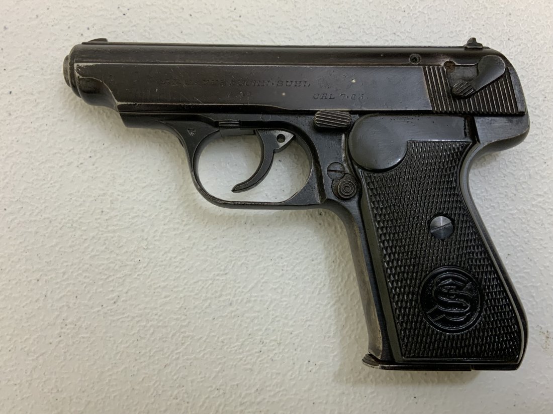 WWII NAZI GERMAN SAUER 38H PISTOL MILITARY ISSUED AND STAMPED WITH 37 WAFFENAMT: WWII NAZI GERMAN SAUER 38H PISTOL MILITARY ISSUED AND STAMPED WITH 37 WAFFENAMT. WELL USED BUT STILL GOOD CONDITION GUN WITH BLUING WEAR TO THE GRIP AND TRIGGER AREAS THAT SHOWS HEAVY USE DURING A WAR