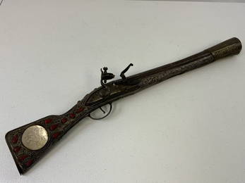 BEAUTIFUL IMPORTANT OTTOMAN MADE FLINTLOCK GUN WITH IMPERIAL RUSSIAN EAGLE