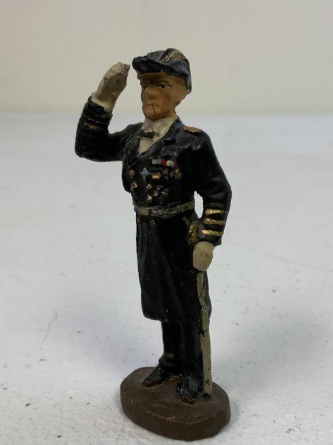 GERMAN NAZI PERIOD LINEOL / ELASTOLIN TOY SOLDIER NAVY ADMIRAL: GERMAN NAZI PERIOD LINEOL / ELASTOLIN TOY SOLDIER NAVY ADMIRAL