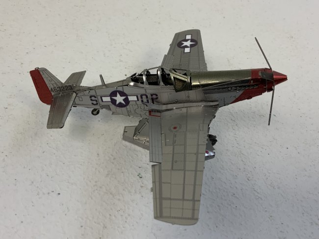 P-51D MUSTANG "Sweet Arlene" PLANE ALL METAL MODEL: P-51D MUSTANG "Sweet Arlene" PLANE ALL METAL MODEL . 4 1/2" LONG.