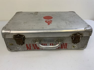 WWII US AIR FORCE BOMBER SQUADRON OFFICER ALUMINUM CASE HANDMADE FROM AIRCRAFT ALUMINUM