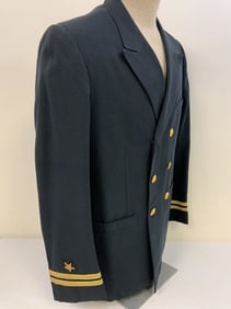VINTAGE NAMED US NAVY OFFICER UNIFORM DRESS TUNIC