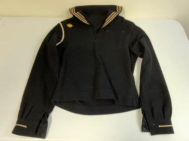WWII US COAST GUARD NAMED JUMPER UNIFORM PULLOVER SHIRT