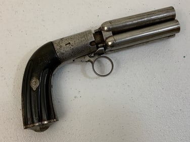 ANTIQUE PERCUSSION PEPPERBOX REVOLVER