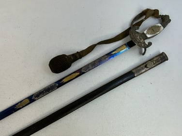 IMPERIAL GERMANY BAVARIAN DIPLOMATS SWORD SILVER MOUNTS MOTHER OF PEARL GRIPS