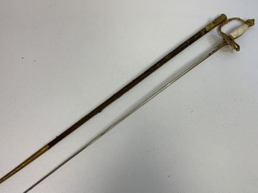 ANTIQUE ST.GEORGE DIPLOMATIC OFFICER HONORARY SWORD VATICAN 19TH C.