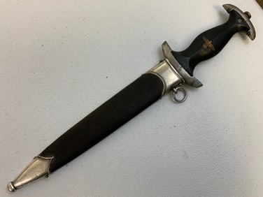 NAZI GERMANY SS LEADER DAMASCUS BLADE DAGGER