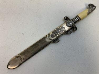 WWII GERMAN RAD LEADER OFFICERS DAGGER ALCOSO SOLINGEN