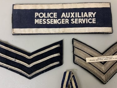 ANTIQUE BRITISH POLICE INSIGNIA EARLY 20TH CENTURY