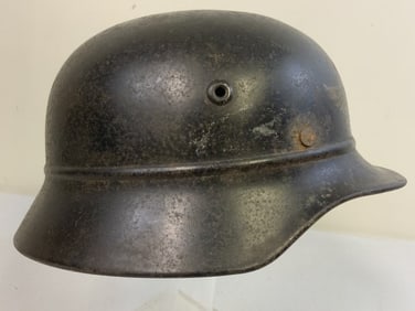 WWII GERMAN M35 BEADED LUFTSCHUTZ HELMET