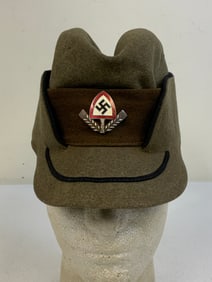 GERMANY THIRD REICH RAD LABOR SERVICE EM/NCO ROBIN HOOD CAP HAT