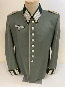 WWII GERMAN NAMED INFANTRY OFFICER DRESS UNIFORM TUNIC WAFFENROCK