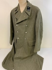 WWII GERMANY SS NCO WINTER WOOL COAT