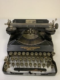 ANTIQUE GERMAN 1920'S SENTA FRISTER & ROSSMANN PORTABLE TYPEWRITER
