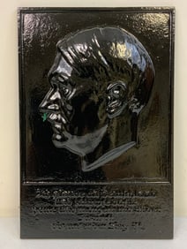 WWII NAZI GERMANY ADOLF HITLER WALL PLAQUE