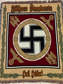 NAZI GERMANY FUHRER STANDARTE WALL TAPESTRY