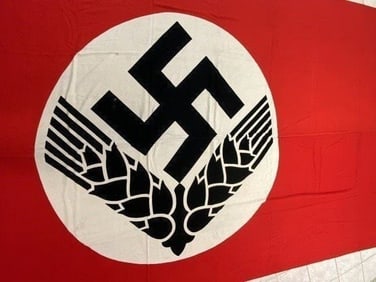 VERY LARGE NAZI GERMAN RAD WOMANS CAMP FLAG