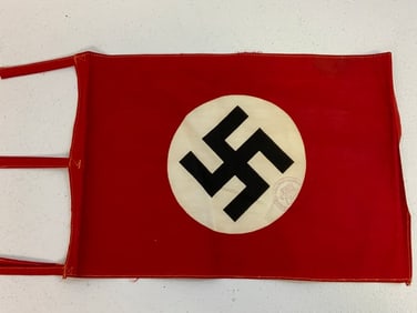 NAZI GERMANY NSDAP PENNANT FLAG WITH SPORT EAGLE STAMP