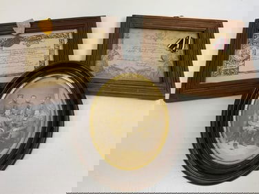 IMPERIAL GERMAN 1870-71 FRANC PRUSSIAN WAR VETERAN RESEARCHED AWARD MEDALS WITH DOCUMENTS