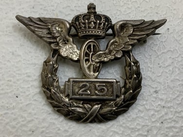 IMPERIAL GERMAN PRUSSIA 25 YEARS RAILWAY SERVICE BADGE